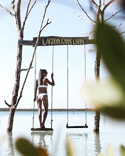 Book private photoshoot Tulum Mexico photographer beach kaan luum lagoon portrait