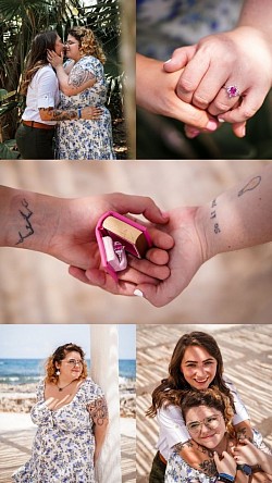Surprise proposal engagement photoshoot