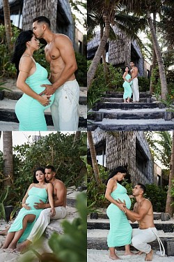 Maternity Photography Babymoon Tulum