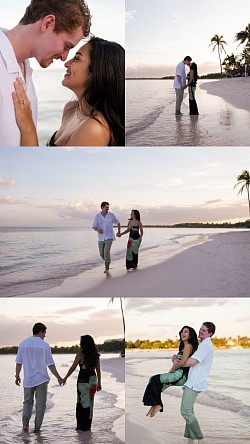 Surprise proposal engagement photoshoot couple photographer Tulum destination wedding Riviera Maya Cancun Secrets Akumal