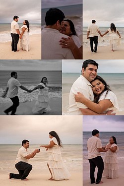 Surprise Proposal Engagement Photoshoot Playa del Carmen Tulum Greece Wedding Photographer