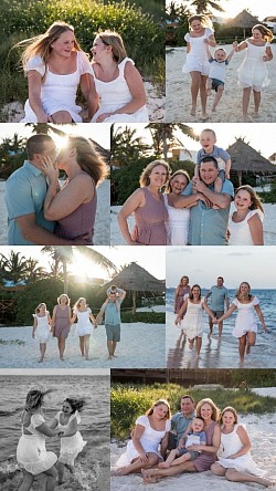 Family photographer Tulum Playa del Carmen Cancun Miami Family beach photoshoot